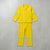 Poly Cotton Conti Overalls 2-Piece with Reflective Tape in bright yellow fabric, featuring reflective stripes.