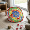 3 in 1 Portable Kids Tossing Game Board with colorful targets and balls for active play.