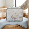 PVC Waterproof Duvet and Blanket Storage Bag with playful elephant design for organizing baby linens.