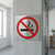 No Smoking Sign displayed on a wall in an office setting to promote a smoke-free environment.