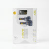 400W LED Headlight Bulbs packaging with LED bulbs and remote control on a white background.