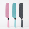 Velvet-Touch Pastel Precision Knife set featuring pink, teal, and gray blades for precise cutting in crafts.