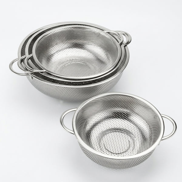 Round Stainless Steel Colander Strainer Basket