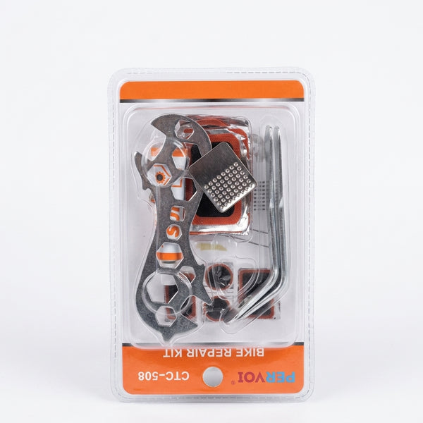 Emergency Bicycle Tyre Repair & Multi-Wrench Tool Kit