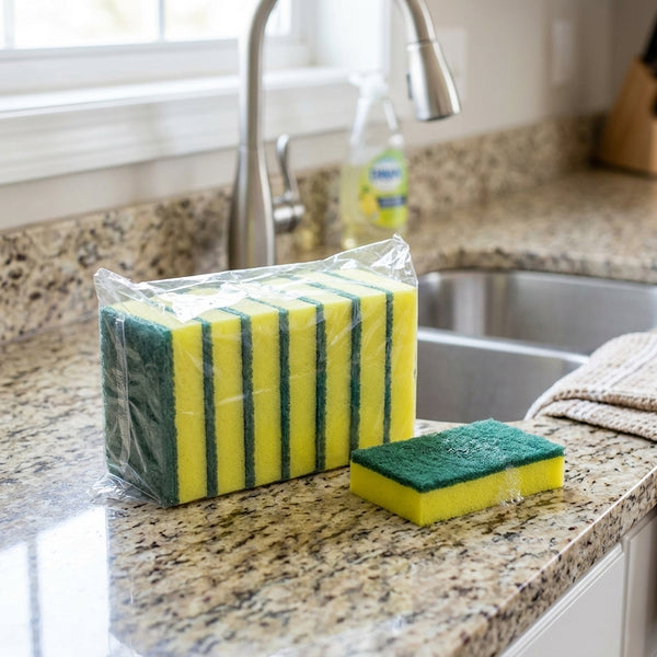 High Density Scouring Kitchen Grease Cleaning Sponge