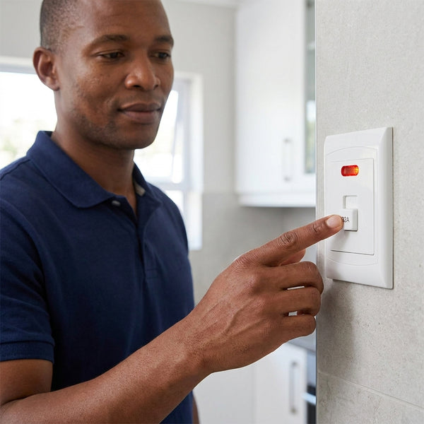 PVC Stove Isolator Switch with Pilot Light 4x4 45A