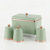Metal Farmhouse Bread Bin with Kitchen Canisters