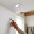 RGB Smart LED Recessed Downlight with adjustable colors controlled by a touch button.
