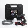 Wireless Lithium Pressure Washing Machine accessories including water gun, batteries, hose, and storage case.