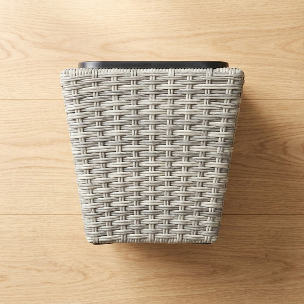Rattan Tapered Outdoor Planters in 3 Nesting Sizes
