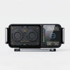Electric Flexible Wireless Car Charger Mount with fast charge feature and dual charging pads.