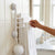 No Drill Swivel Towel Rack with 4 Bars and Hooks