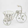 Metal Tricycle Planter Stand with Basket for Patio and Garden