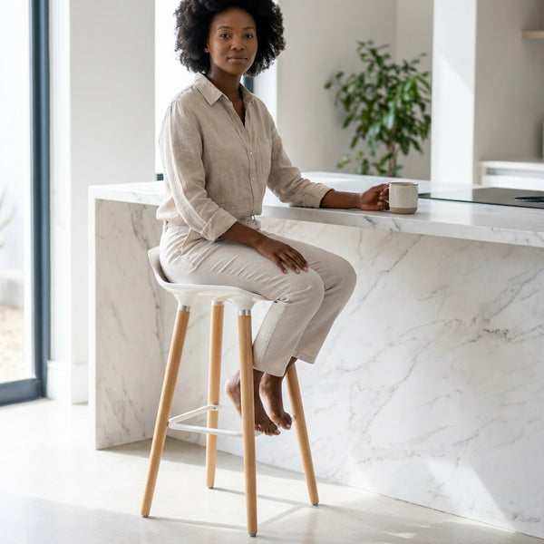 Europe Style Beech Solid Wood Leg Stool