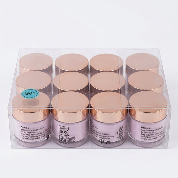 Pink Nude White Acrylic Nail Powder