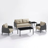 Modern 3 Piece Lounge Suite with Sofa and Armchairs