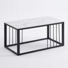 Marble-Effect Tabletop: Stylish Coffee Table Design