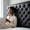 Button-Tufted Upholstered Headboard for Bedrooms
