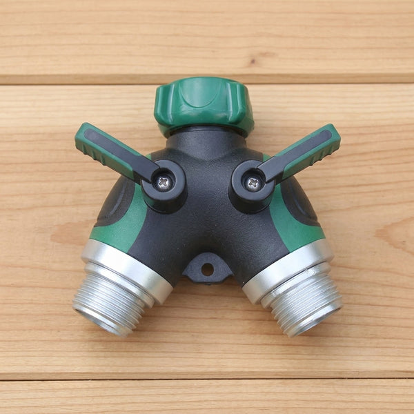 Metal Irrigation 2-Way Garden Hose Splitter