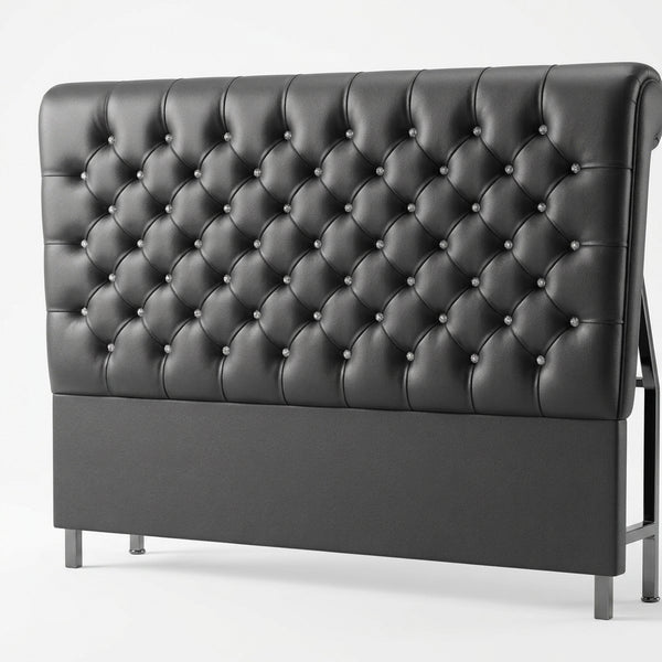 Button-Tufted Upholstered Headboard for Bedrooms