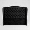 Arched Button-Tufted Wingback Headboard