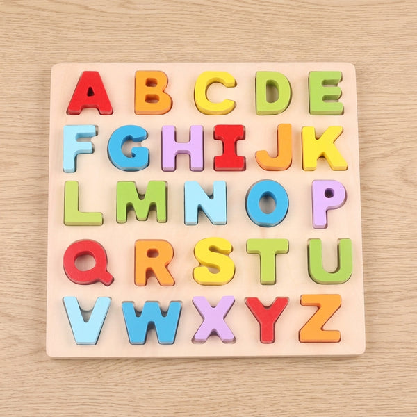 Wooden 3D Alphabet Puzzle Kids Toy