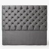 Grey Diamond Tufted Upholstered Headboard
