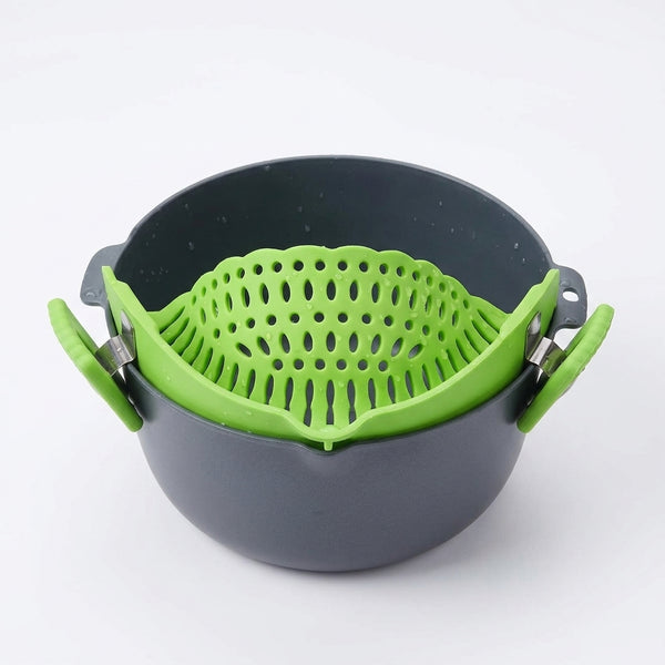 Collapsible Silicone Food Strainer Kitchen Colander