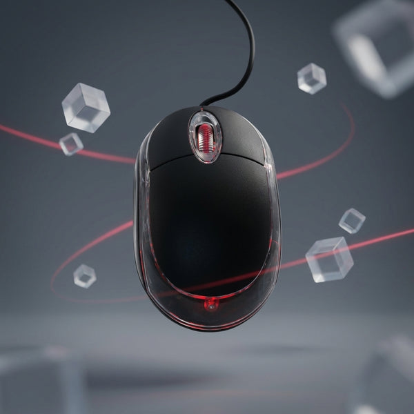 3D Optical LED Ergonomic Wired USB Mouse