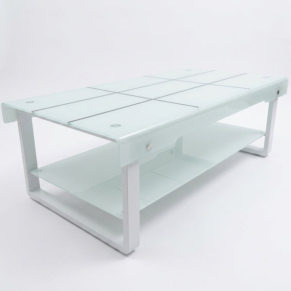Risque Coffee Table with Modern Glass Design