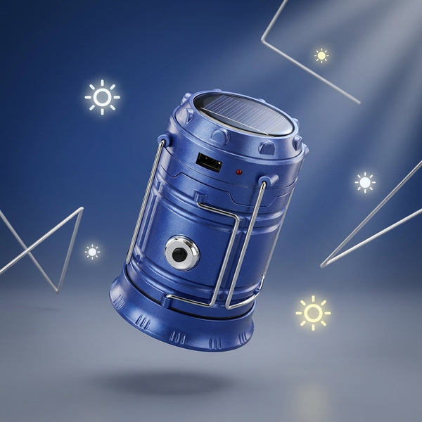 Solar Power Multi-Function Rechargeable Camping Lantern