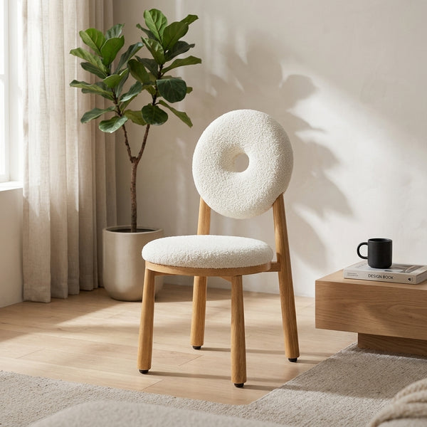 Bouclé Donut Chair for Home Living