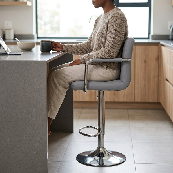 Modern Kitchen Stool with Armrests