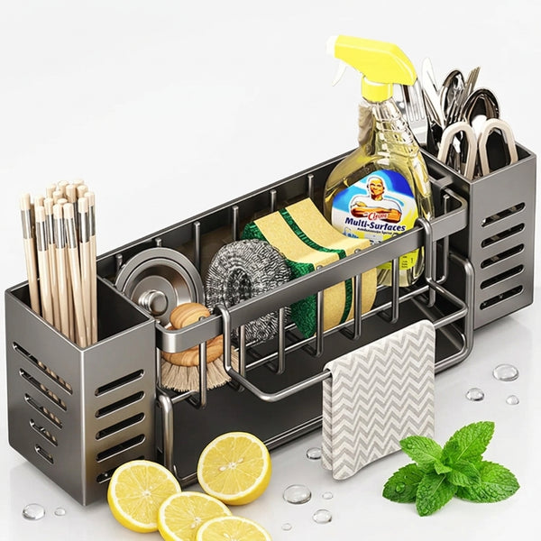 Stainless Steel Kitchen Sink Caddy Organiser