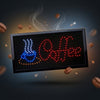Neon Lights Led Animated Coffee Sign