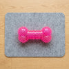 TPR Spiky Bone Dog Chew Toy with Squeaker