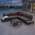 Six Seater Corner Patio Lounge Set