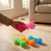 TPR Spiky Bone Dog Chew Toy with Squeaker