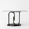 Golden & White Marble Console Table