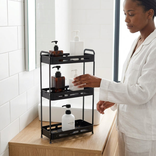 3 Layer Aluminum Rectangular Storage Rack