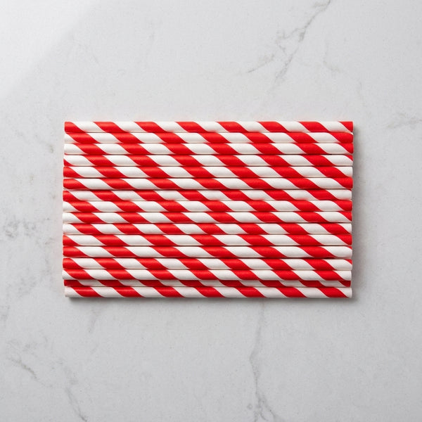 12-Piece Eco-Friendly Disposable Paper Straw Set