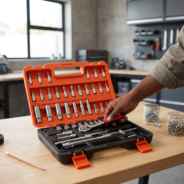 53 Pieces Portable Socket Wrench Set