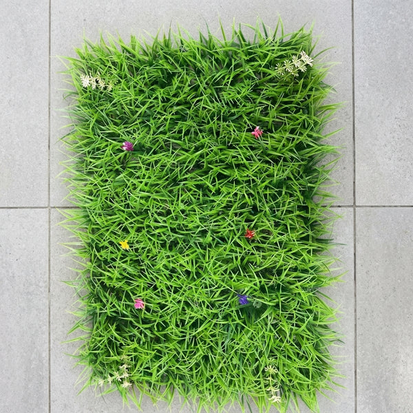 Indoor Decorative Artificial Grass Wall Green Leaf Panel