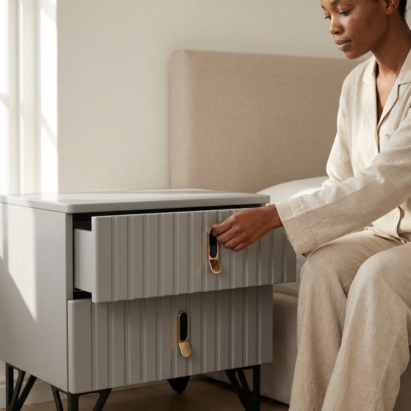 Grace 2-Drawer Bedside Table Set
