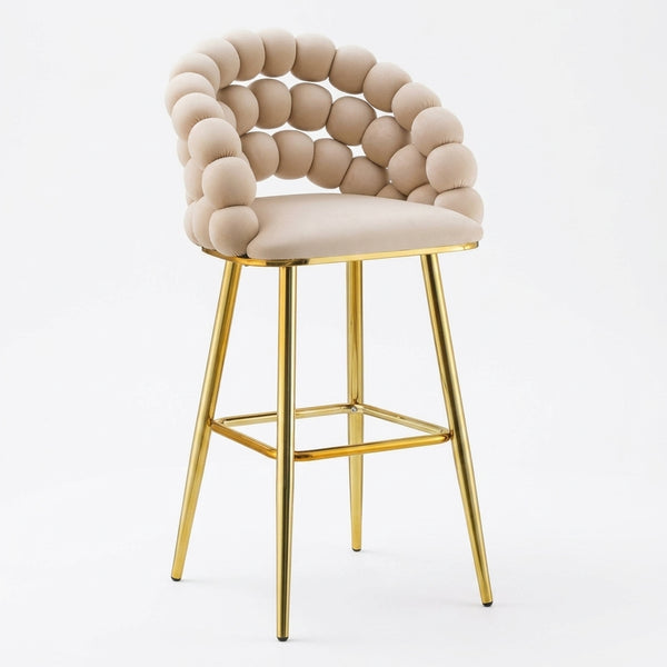 Bubble Upholstered Stool for Home Living