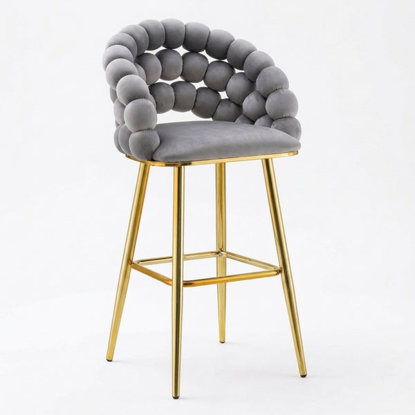 Bubble Upholstered Stool for Home Living