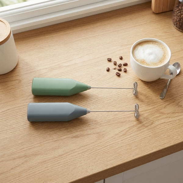 2PCS Electric Egg Beater & Milk Frother Set