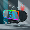 Digital Alarm Clock Projector LED RGB Display