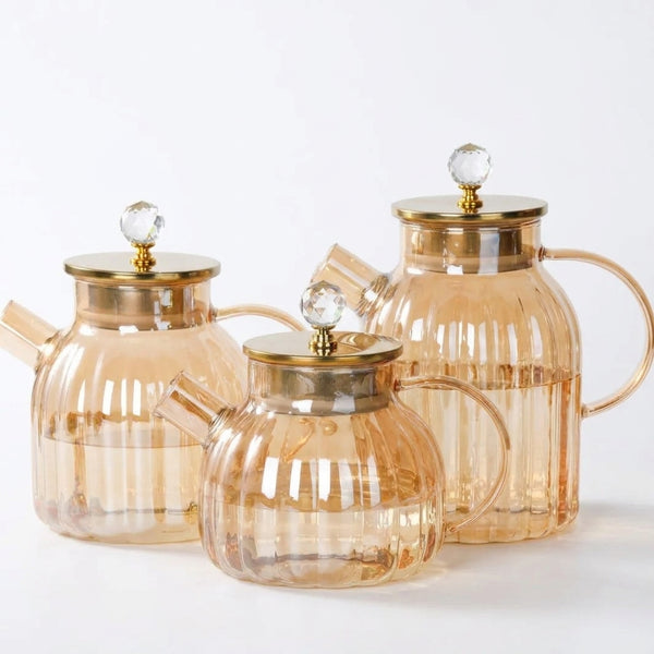 Elegant Large Capacity All-Glass Tea Set
