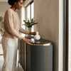 Italian Style Luxury Black Gold Dining Room Sideboard